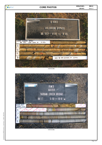 Core Photos example report