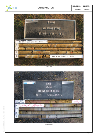 Core Photos example report